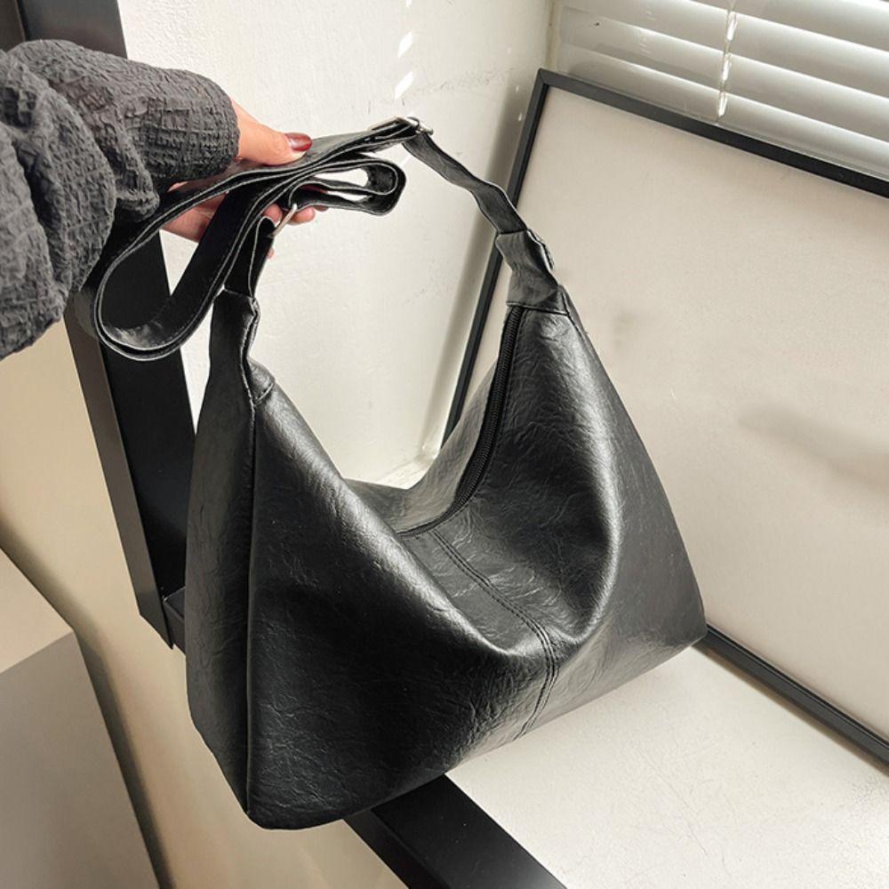 Large Capacity Versatile Shoulder Bag Korean Style Ladies Luxury Tote Bag  PU Leather