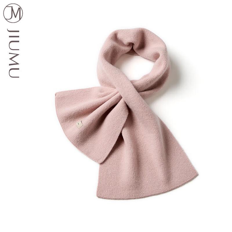 JIUMU Women's Double-Layer Warm Wool Cashmere Scarf