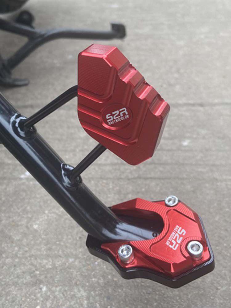 Enlarged Widened Side Stand Pad for Suzuki UY125T Motorcycle 'Little Dolphin' Modification