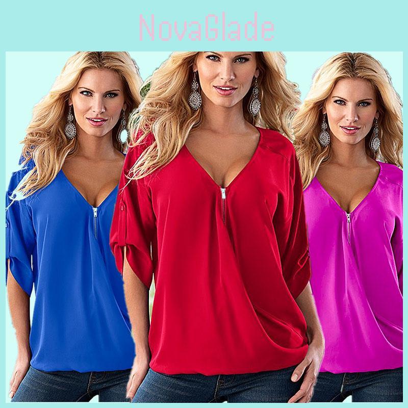 Stylish Plus Size Women Summer Chiffon Tank Top T-shirt Perfect For Casual Outings