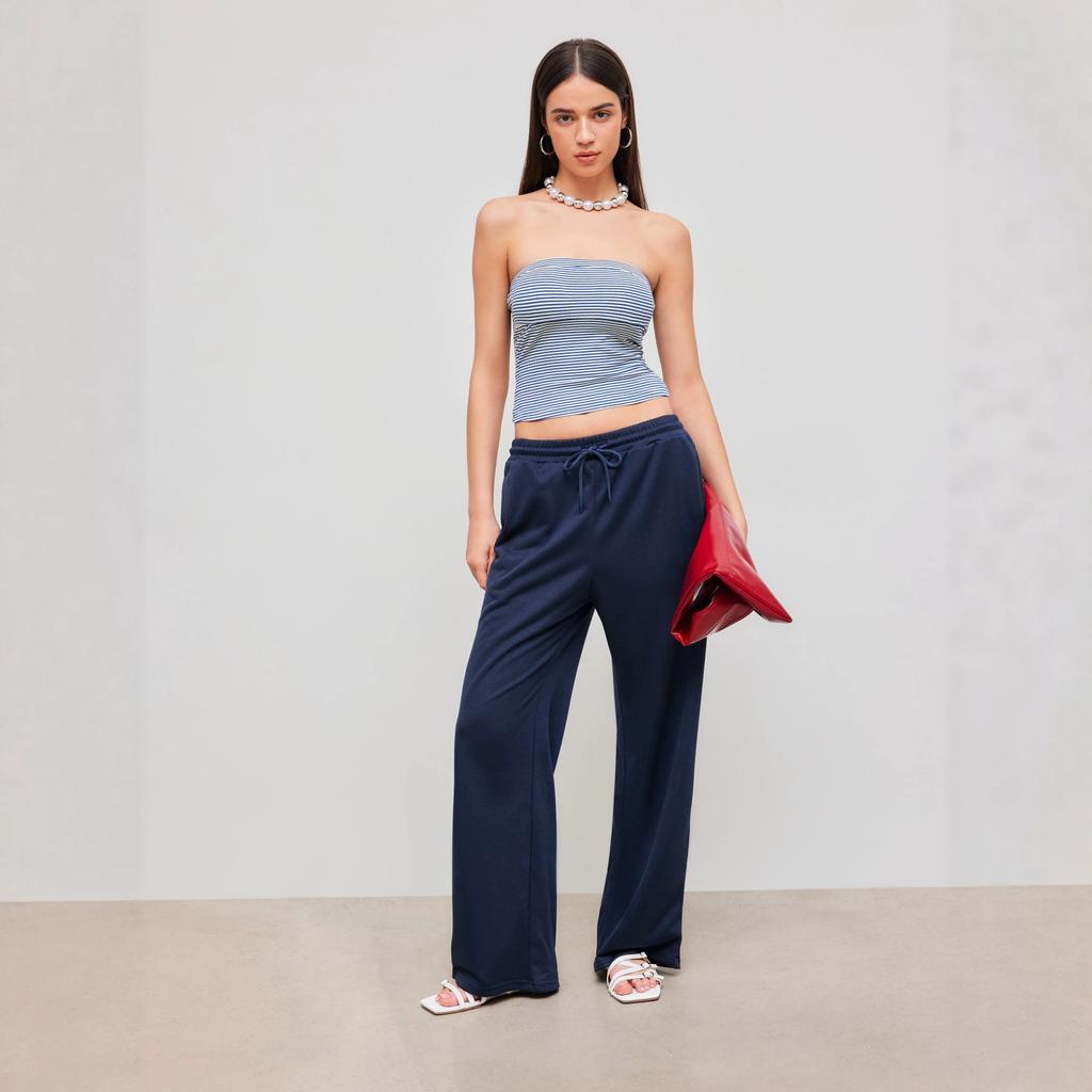 American Retro Striped Tube Top Women's Summer Color Matching Elastic and Thin Sleeveless Sling Vest Spice Girl Waist Shirt