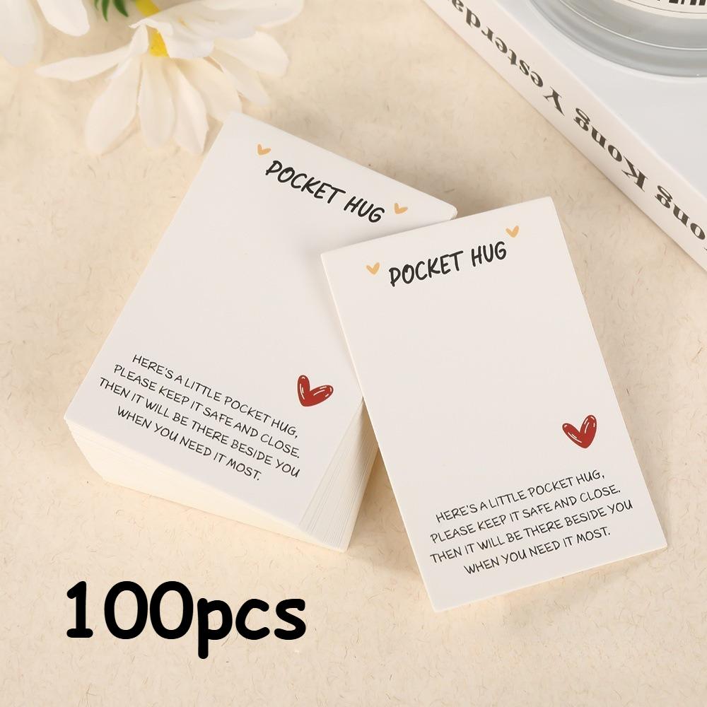 

100pcs Pocket Hug Cards – Thoughtful Encouragement Gifts for Birthdays, Graduations, Valentine S Day, Party & Christmas
