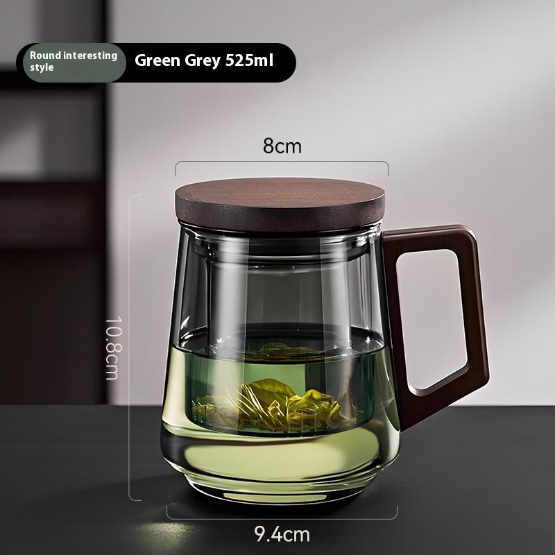 Gianxi Glass Tea Cup Tea Separationcup Personal Office With Handle Household High Temperature Resistance Scented Tea Water Cup