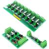 AC 220V 1/3/8 Csatornás MCU TTL Szint 8 Csatornás Optocsatoló Izolációs Tesztpanel Izolált Érzékelő Teszter PLC Processzorok Modul
