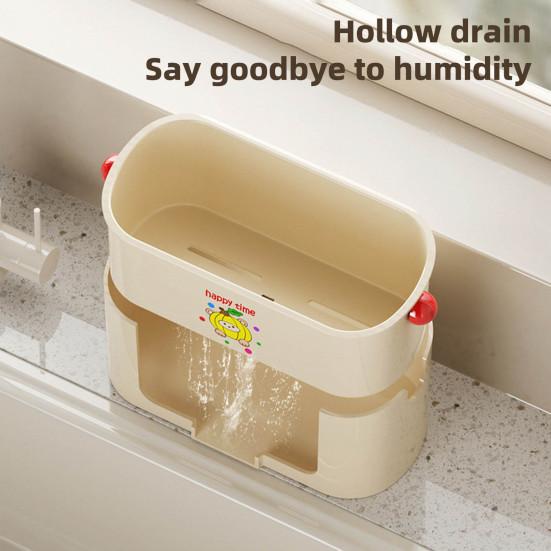 Yousheng Sponge Holder Drain Storage Rack Large Capacity Rust-Resistant Multi-Functional Kitchen Organizer Sink Caddy