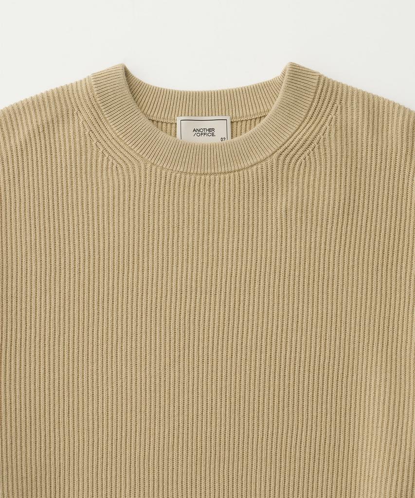 ANOTHER OFFICE Ordinary Knit-Pullover (Beige)