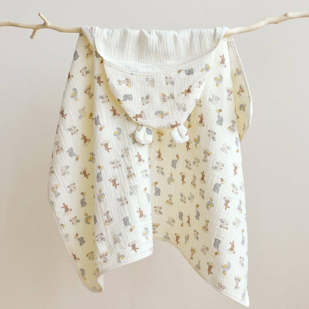 

Soft Texture Pure Cotton Gauze Single Layer Baby Swaddle Cloth Gauze Cover Blanket Delivery Room Style 7