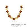 Vintage Boho Colorful Acrylic Irregular Bead Chain Necklace for Women, Geometric Resin Handmade Necklace, Fashion Jewelry Set