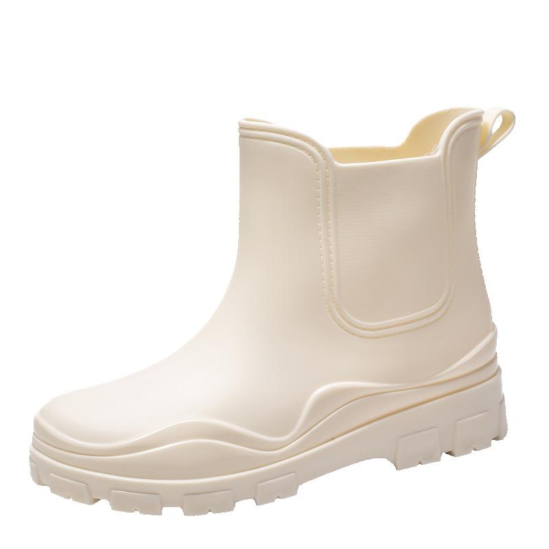 Short rain shoes, women wear non-slip water shoes to keep warm, student rubber shoes, rain boots are fashionable