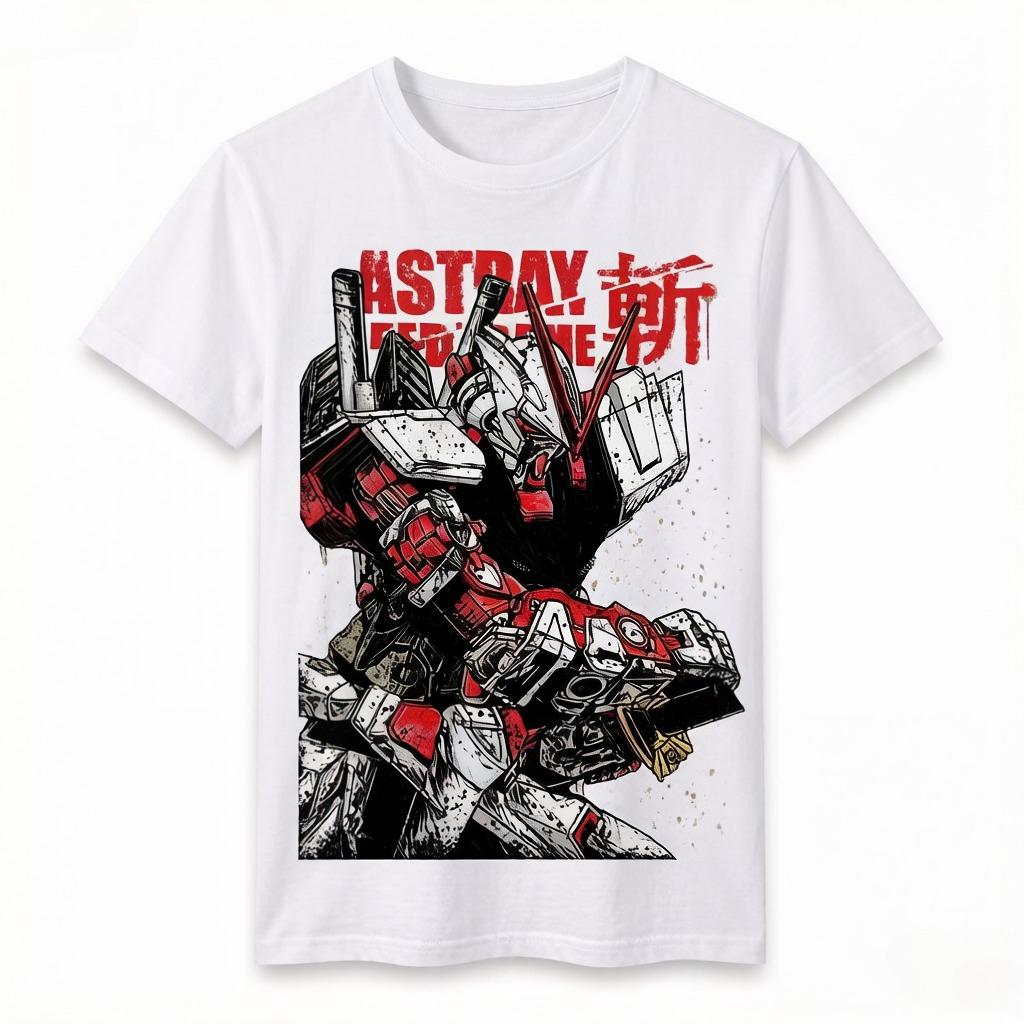 

Футболка с коротким рукавом Unicorn Gundam Аниме-атрибутика для детей и родителей Летняя одежда S
