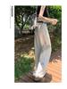 2023 White High-Waist Wide-Leg Jeans - Comfy, Loose, and Trendy Drape Pants