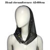 Shiny Rhinestone Rhinestone Mesh Hood Gothic Style Sheer Mesh Gothic Hat Breathable Adjustable Fishnet Cap