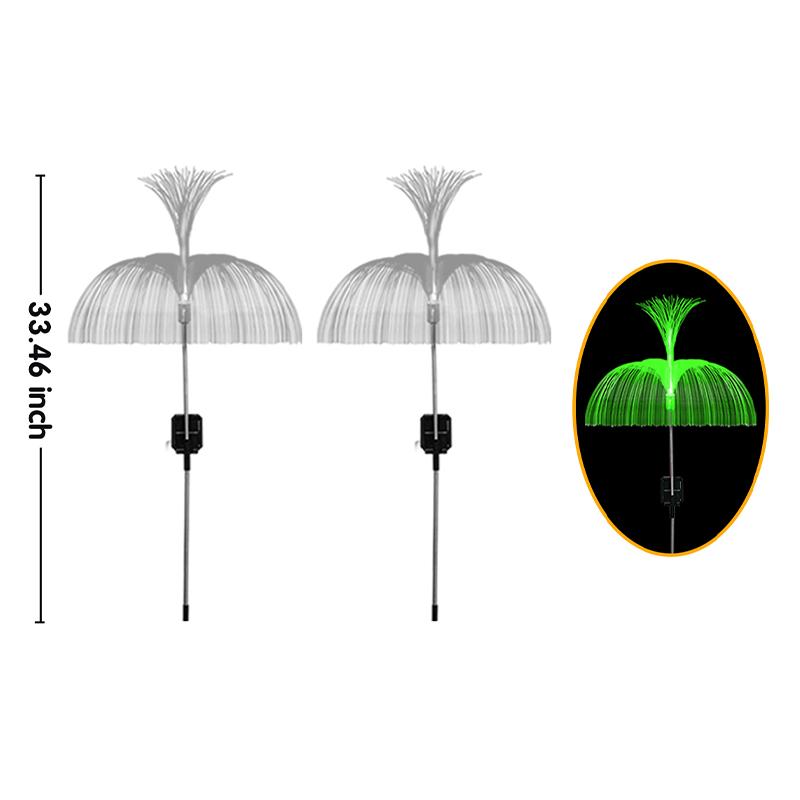 Solar-powered Garden Lights Landscape Yard Decoration Ground-mounted Lamp Flamingo Firework Sunflowers Roses Fireflies Jellyfish