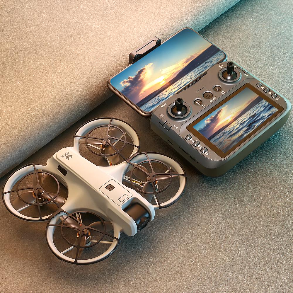 Drone V666 avec écran: 8K HD, Sans balais, Évitement d'obstacles, Photographie aérienne, Jouet télécommandé.