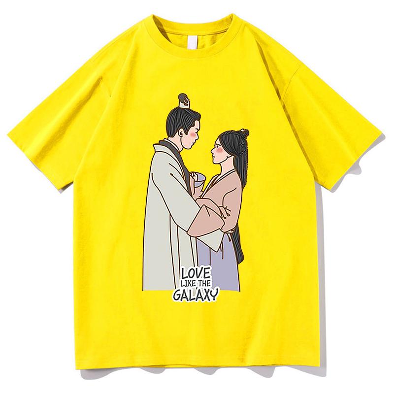 

Love Like The Galaxy T-shirt Unisex Fashion Casual Tshirt Goth Tee Printed T shirts Unisex T shirt Pure Cotton Aesthetic Streetwear S
