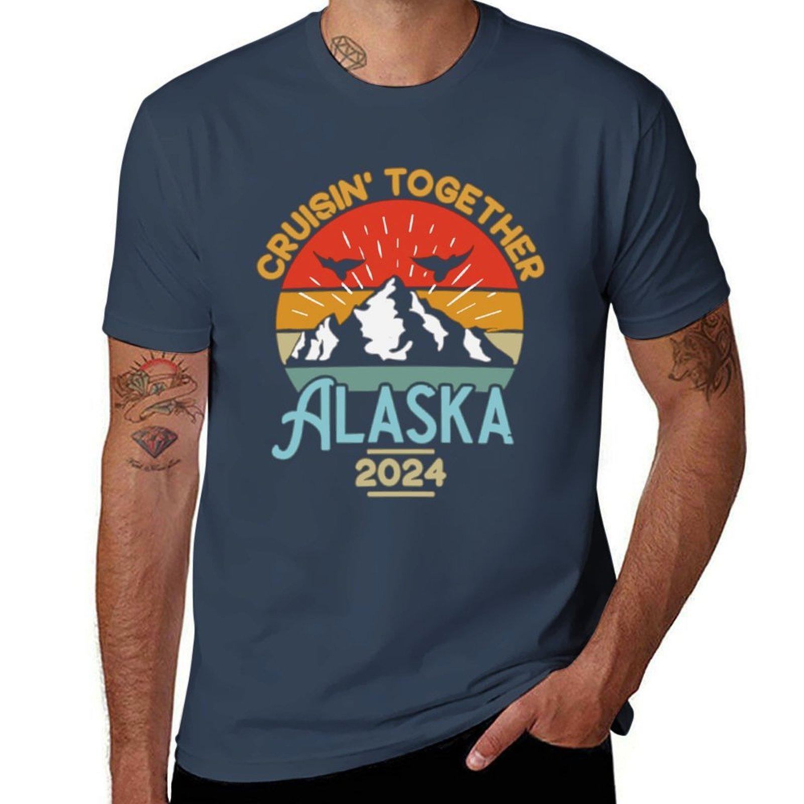 Cruisin Together Alaska 2024 TShirt Trendy Pattern TShirt for Unisex S