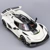 1:24 KNSG Jesko Legierung Super Muscle Car Modell Metall Druckguss Sound und Licht Rückzieher Ausstellungsdekoration Trendige Ornamente Geschenke