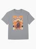 Janis Joplin Fresh Orange Clouds Oversized T-Shirt