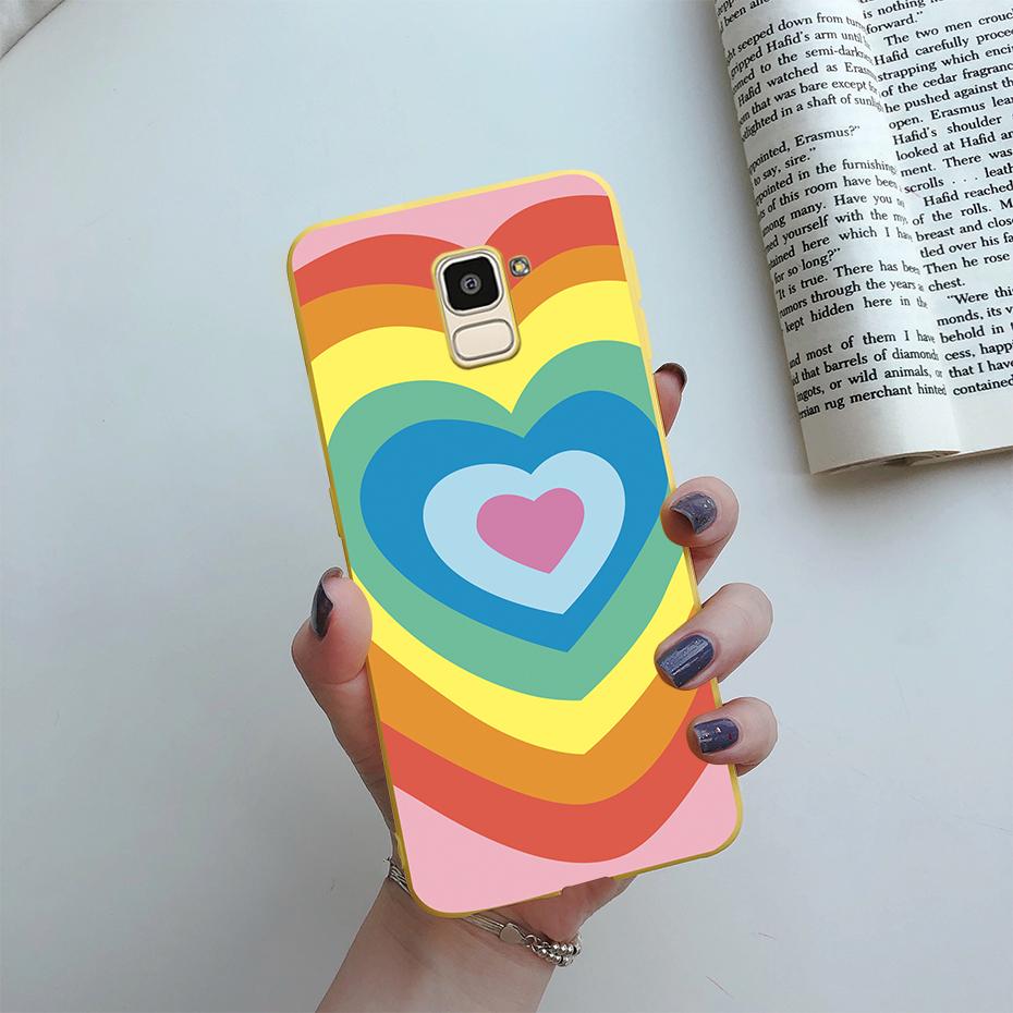 For Samsung J6 2018 Case J600F Soft Silicone Cute Love Heart Flower Cover For Samsung Galaxy J6Plus 2018 J6+ J6 Plus J610F Case