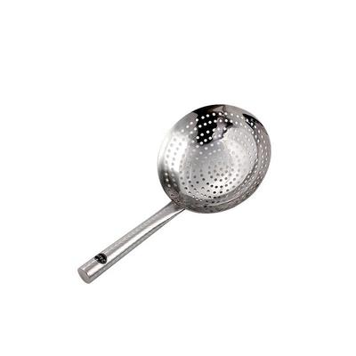 Thickened Stainless Steel Short Handle Slotted Spoon