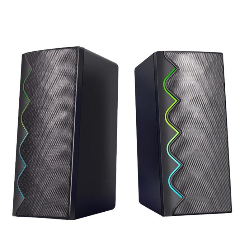 

Mini Speaker Colorful Color LED Multimedia USB Speakers With Magnetic Base For Desktop Gaming And Music 1