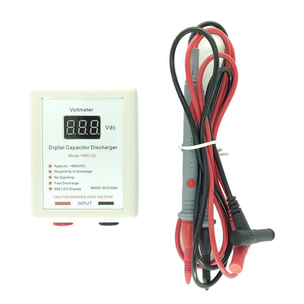 1set Condenser Arrester Body With Antifreeze PVC Probe 800V Digital Capacitor Fast Discharger High Voltage Discharge Tools