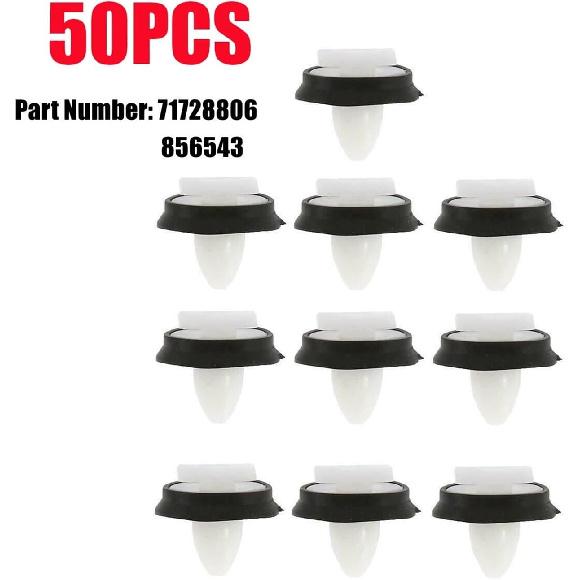 50pcs Plastic Rivets Clip Compatible Exterior Car Door Panel Auto Fasteners Trim Panel Push Retainer
