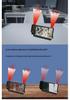 Large Screen LED Digital Wall Clock with Alarm, Temperature Display, and Night Light Mirror Projection