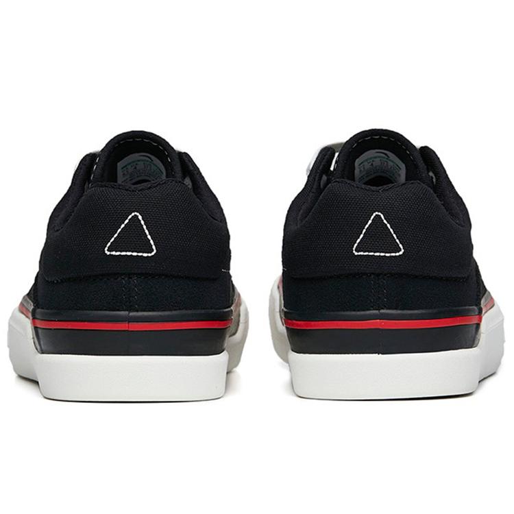 Anta Ao Li Abrasion Resistant Low top Skateboard Shoes Women's Black White 122238014-3