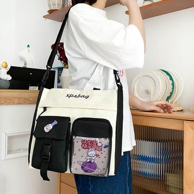 Graffiti Designer Large Capacity Women Handbag Shoulder Bags Canvas Tote Crossbody Bag Ladies Messenger Bag