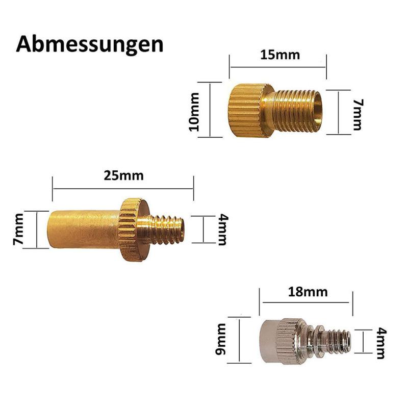Copper Bicycle Valve Adapter Set Anti-corrosion Sv Av Dv Mtb Mountain Bike Inflator Pump Accessories