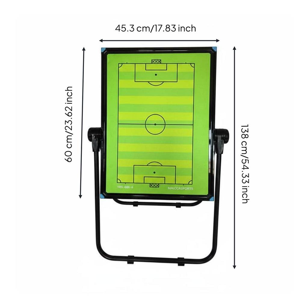 Freestanding Soccer Board Wipe-Clean Strategy Portable Double-Sided
