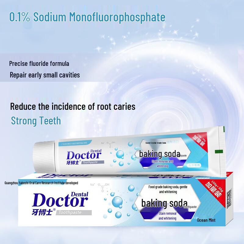 Dr. Dental Baking Soda & Fluoride Toothpaste Twin Pack