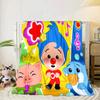 Happy Plim Friends Blanket Flannel Blanket for bed, sofa, Camping, Hiking, Picnic Essentials, gift for family Fan gifts