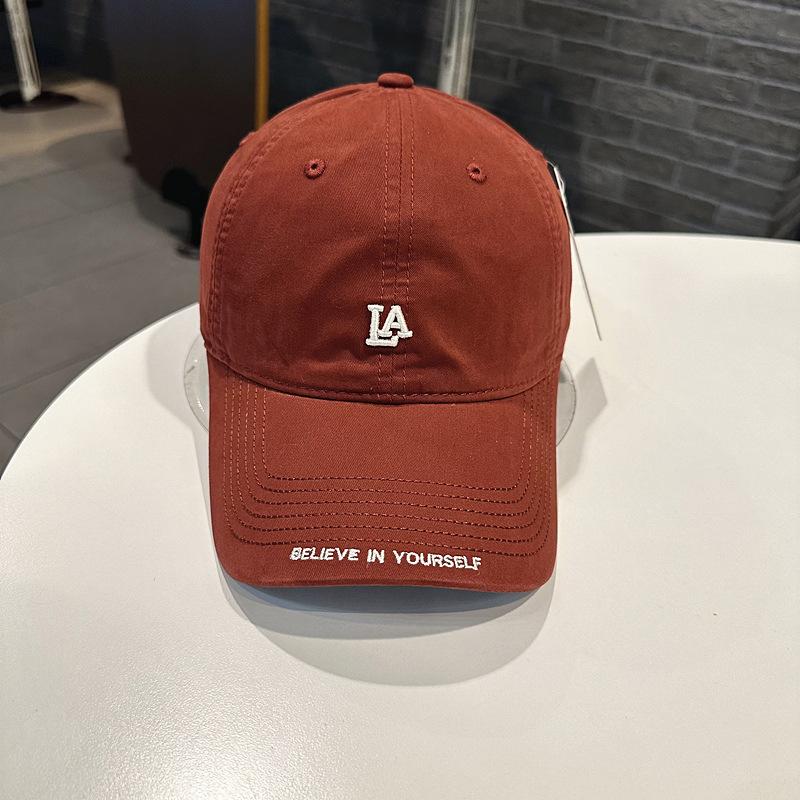 Small letter embroidery simple versatile soft top baseball cap children casual fashion cap men