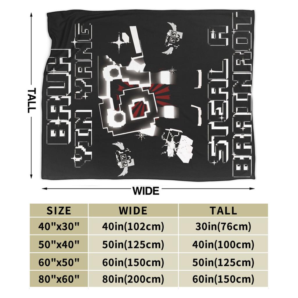 Bruh Yin Yang 67 Six Seven 6-7 Funny Brainrot Steal a Brainrot Flannel Throw Blankets Blankets Ultra-Soft Bedding Throws,