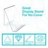 Acrylic Book Stand Without Ledge ,6PC Clear Acrylic Display Easel Transparent Display Stand Holder Tablet Holder