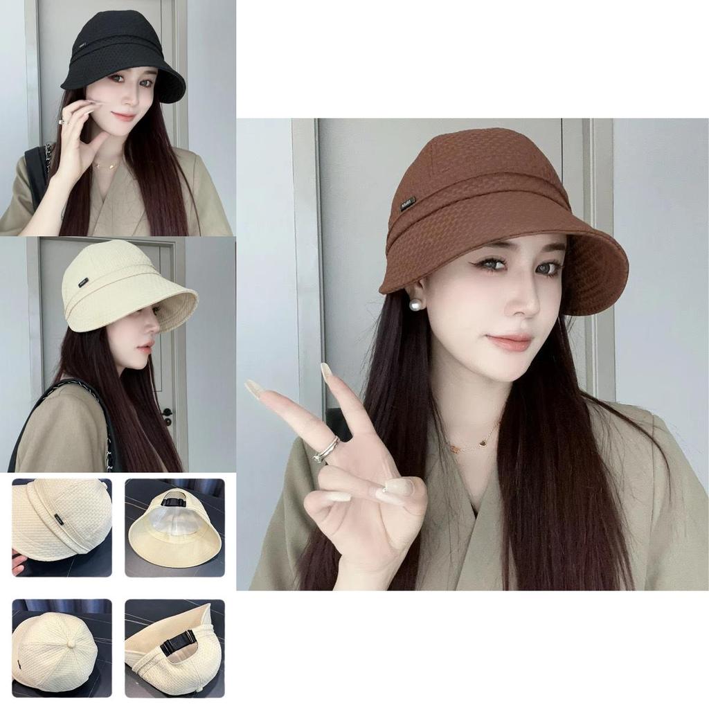 Cappello da Pescatore Zhao Lushi da Donna in Poliestere con Protezione UV e Ampia Visiera per Primavera Estate Outdoor