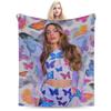 Martina Stoessel TINI Tour Blanket Singer Flannel Novelty Warm Throw Blankets for Coverlet Spring/Autumn