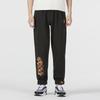 Puma Logo Print Solid Joggers Men Bottoms Black 539912-01