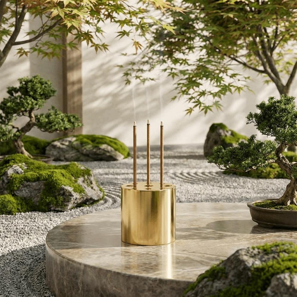 9 Holes Incense Holder Vintage Fragrance Incense Stick Plate Incense Burner Study Office