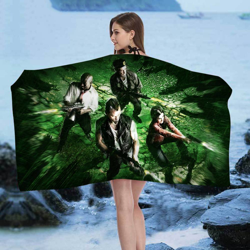 Hot Action Game Left 4 Dead Big Microfiber Beach Towels Quick Dry Towel Sand Beach Towels Pool Towel for Travel Swim Pool Yoga