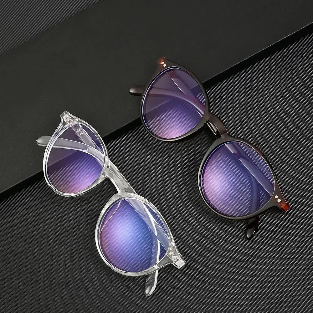 Fashion PC Frame Retro Flat Mirror Eyewear Blue Light Blocking Glasses Gaming Filter Glasses Optical Spectacles