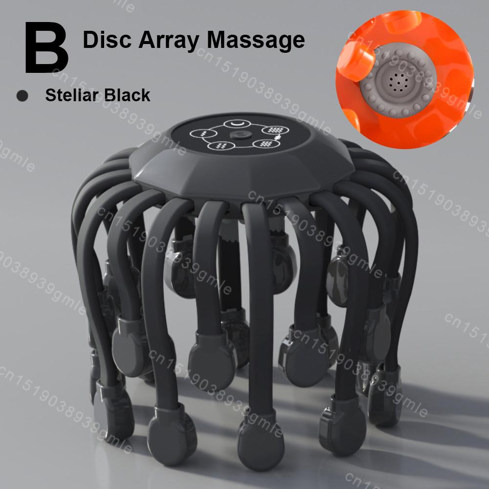 20 Octopus Claw Head Massager Electric Red Light Therapy Relief Scalp Massage Stimulators Orange Vibration Hair Head Massager