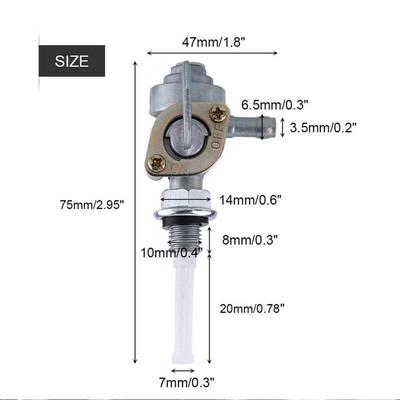 1Pc New 10 X 1.2 Gasoline Generator Gas Tank Fuel Switch Valve Pup Petcock for ON/OFF Fuel Shut Off Valve Shutoff Tap