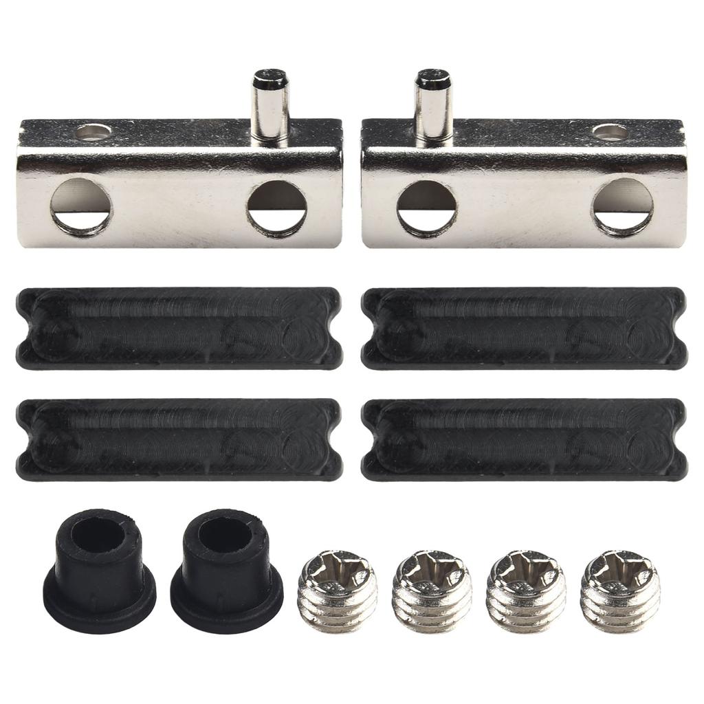 Hardware Cabinet Door Clips 40X13mm Anti-corrosion Black Bundled Chrome Glass Clip Home Improvement Cabinet Catches