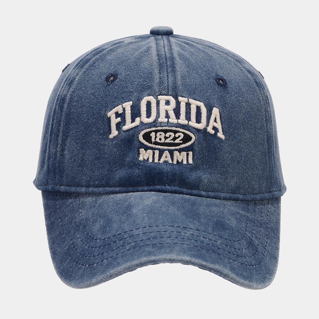 New retro personalized washed old letter embroidered baseball cap men's and women's outdoor sports sunshade sunscreen cap