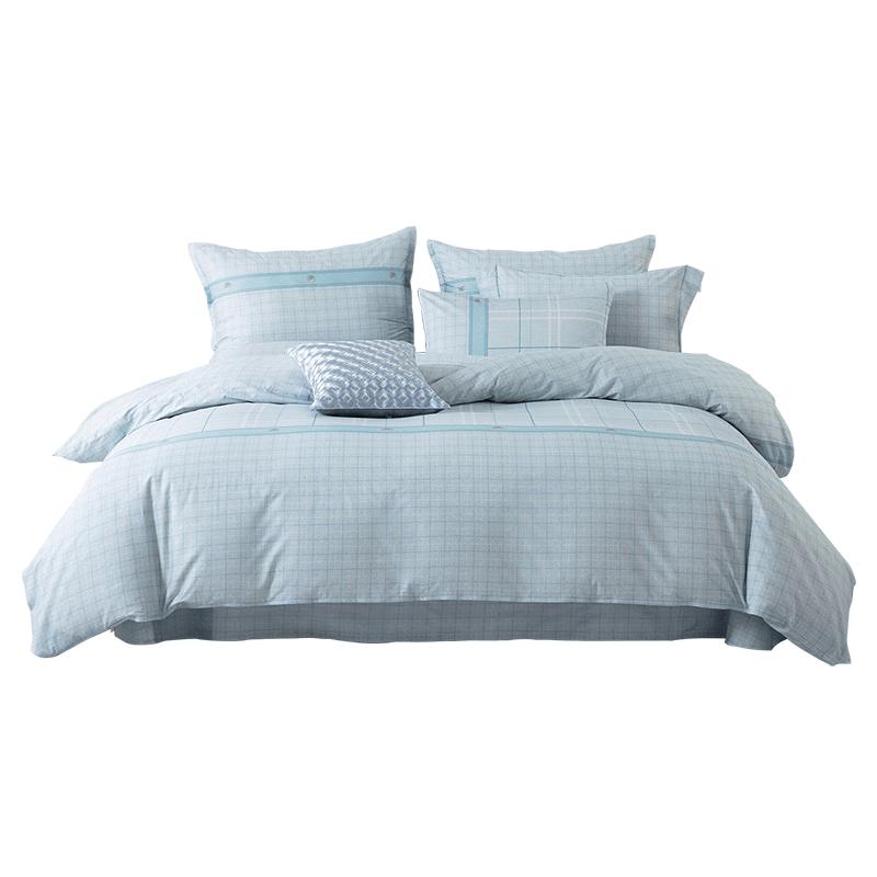 Mengjie 70th Anniversary 100% Combed Cotton Printed Bedding Set 1.8m Bed (Duvet 220x240cm)