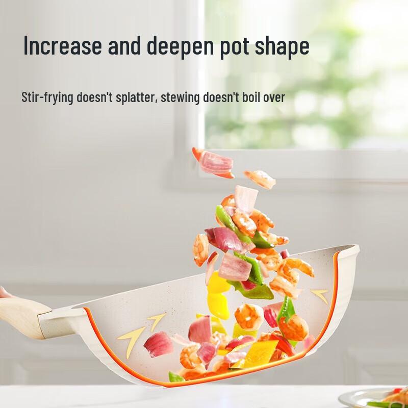 Chui Da Huang Big White Aluminum Non-Stick Wok