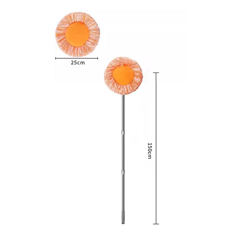 Mocio Girasole Rotante Flessibile Umido e Secco Riutilizzabile Mocio da Parete Rimozione Polvere Staccabile Rimuovi Polvere da Soffitto per Parete Soffitto